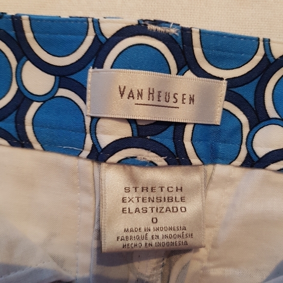 Van Heusen women's size 0 blue & white lined skirt NWOT - Picture 4 of 6